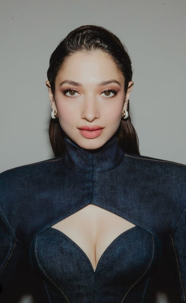 Tamannaah Bhatia high fashion denim look at public appearance