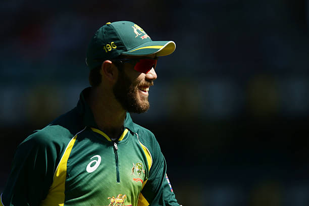 Glenn Maxwell looks on during the One Day International series
