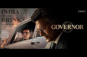 Governor movie poster featuring Manoj Bajpayee as A. Ramanan during India's 1991 balance-of-payments crisis and secret gold airlift operation.