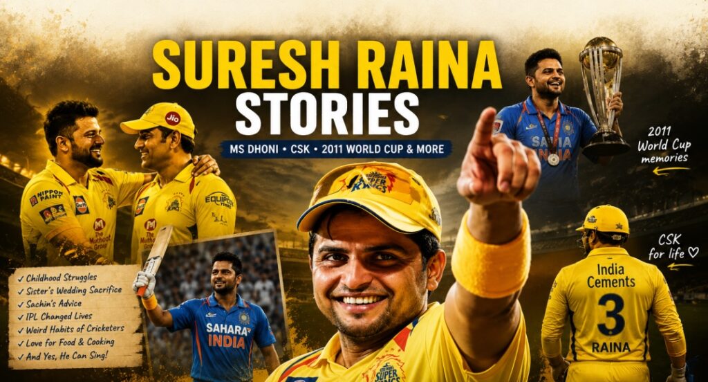 Suresh Raina stories featuring MS Dhoni, CSK and 2011 World Cup memories