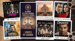 Indian legal and courtroom drama movies featuring Pink, The Taj Story, Section 375, OMG, Court State vs A Nobody and Damini