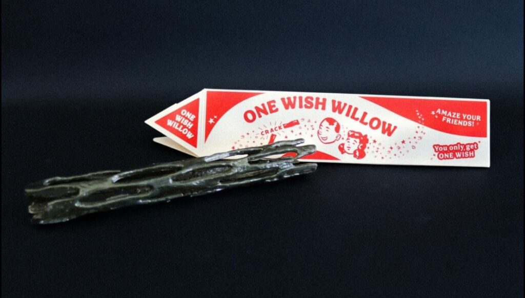 One Wish Willow collectible and red-and-white packaging from the Obsession horror movie